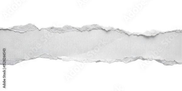 Fototapeta Minimal Torn Paper Strip Horizontal