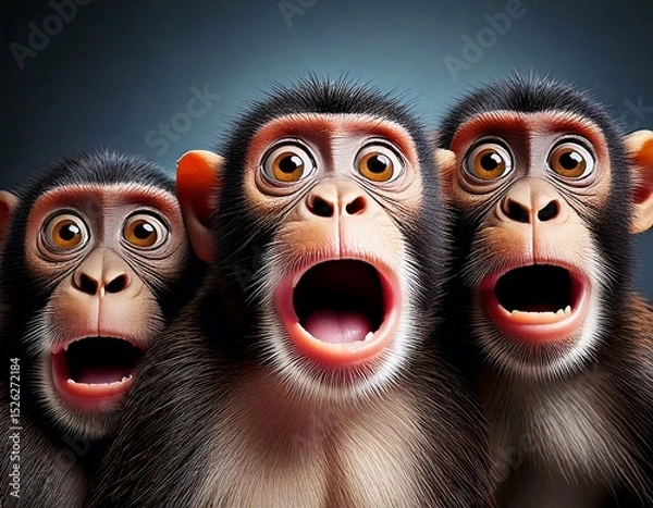 Obraz Funny monkeys