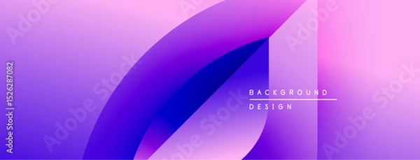 Fototapeta Abstract gradient background. Purple, pink hues blend smoothly. Minimalist design with text elements present. Modern aesthetic.