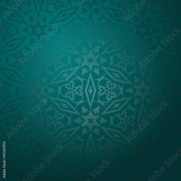 Fototapeta Eastern ornamental background vector illustration.