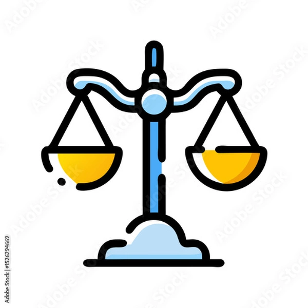Fototapeta Scale representing justice balances weights symbolizing fairness and equality in legal systems worldwide