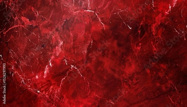 Fototapeta Diverse tonalità di rosso con venature bianche si intrecciano, creando un effetto artistico e astratto. La texture è liscia e raffinata, tipica delle superfici di marmo.
