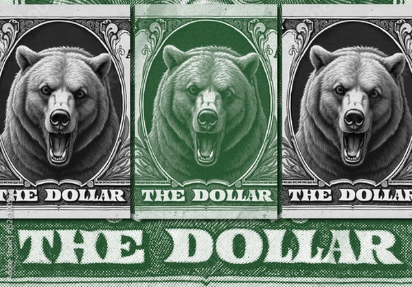 Fototapeta Monetary Halftone Engrave Effect for Photoshop