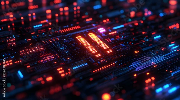 Obraz The text AI agent on a neon cyberspace background symbolizing agentic autonomy and future autonomous assistants using AGI technology to advance human and bot collaboration in business