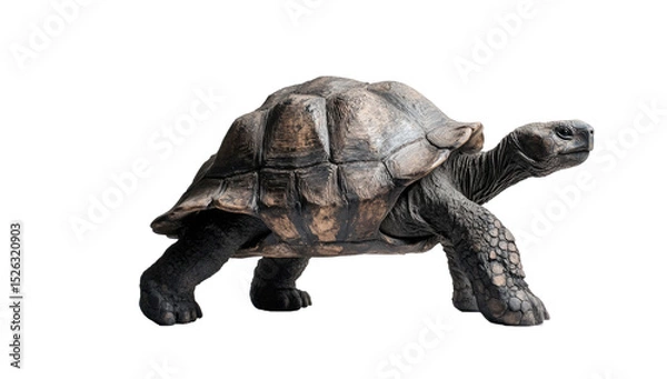 Fototapeta Large tortoise in profile view