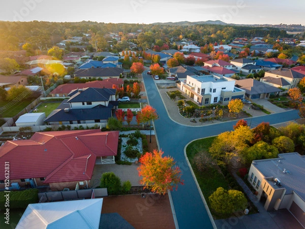 Obraz Aerial view of a typical suburb in Australia