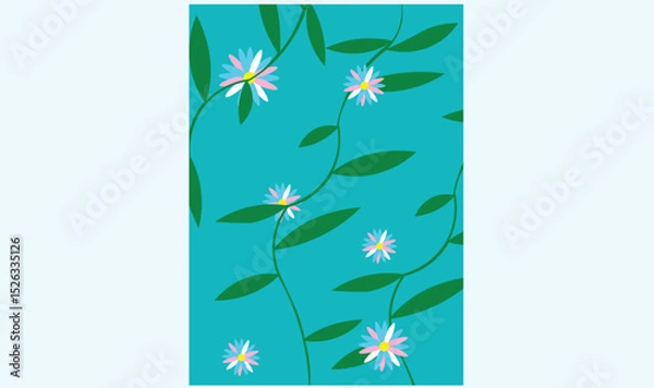 Obraz Floral fabric pattern background design for use.