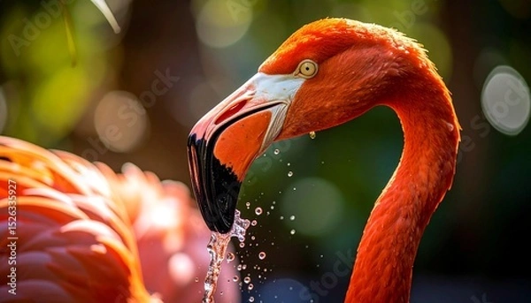 Obraz The Flamingo's Unique Beak