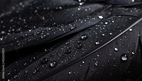Obraz Rain on Raven Feathers