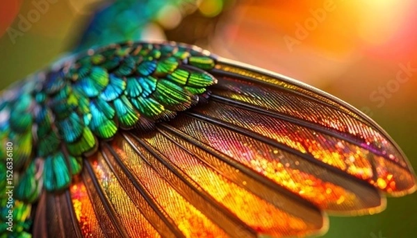 Obraz Sunlight on Hummingbird Feathers