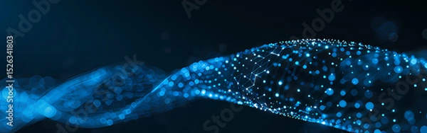 Obraz blue digital background