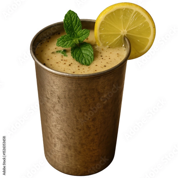 Fototapeta Sattu Sharbat with Roasted Gram Texture