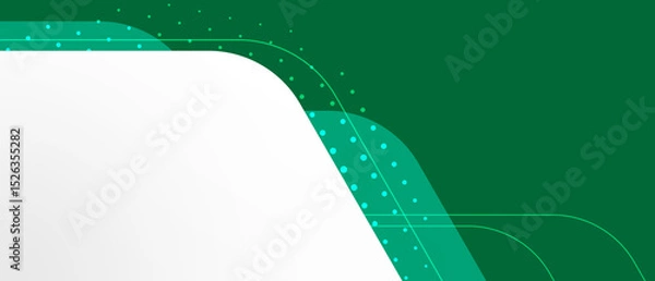 Fototapeta abstract green horizontal web banner design background template