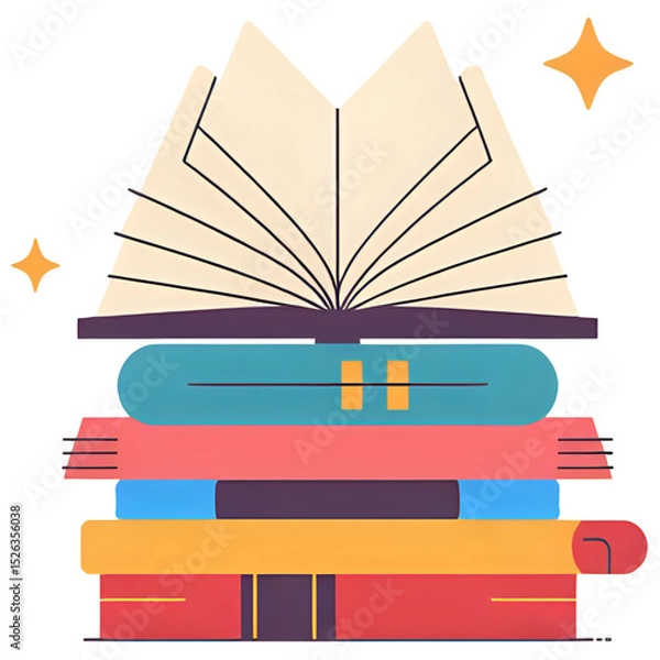 Obraz stack of books