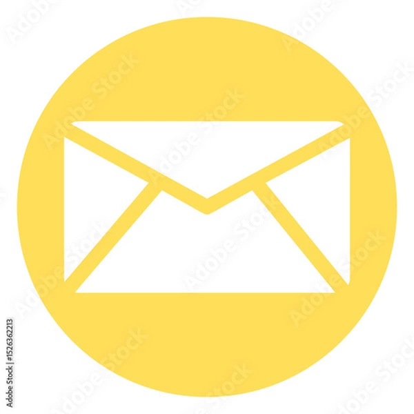 Obraz Yellow mail icon