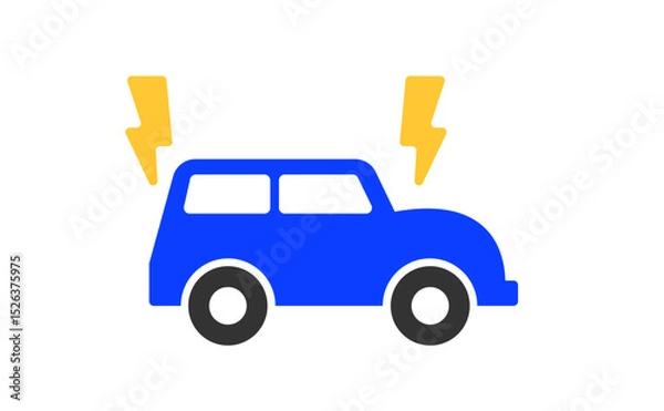 Obraz electric car illustrations