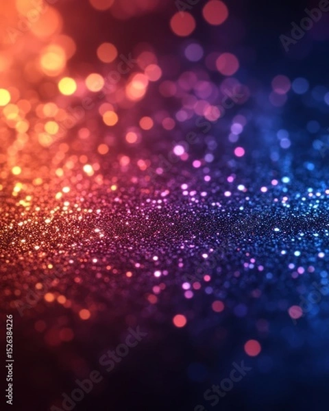 Fototapeta Abstract bokeh of vibrant glitter