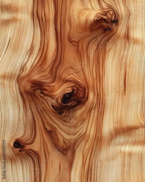 Fototapeta Close-up wood grain texture with knots