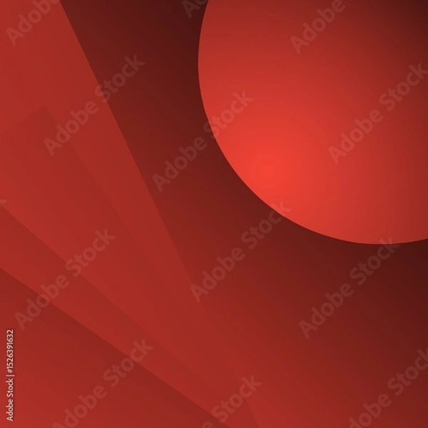Obraz Abstract Geometric Background with Red Gradient