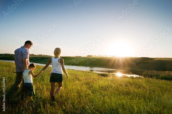 Obraz ciesząc się życiem razem