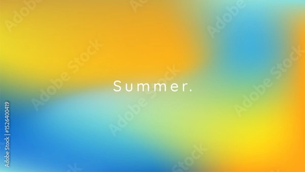 Fototapeta Abstract pastel gradient sky colors. Summer background. Blurry blue and orange gradient colors. Soft pastel rainbow colors. Sunset or sunrise atmosphere background.