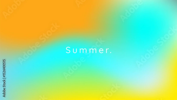 Fototapeta Abstract pastel gradient sky colors. Summer background. Blurry blue and orange gradient colors. Soft pastel rainbow colors. Sunset or sunrise atmosphere background.