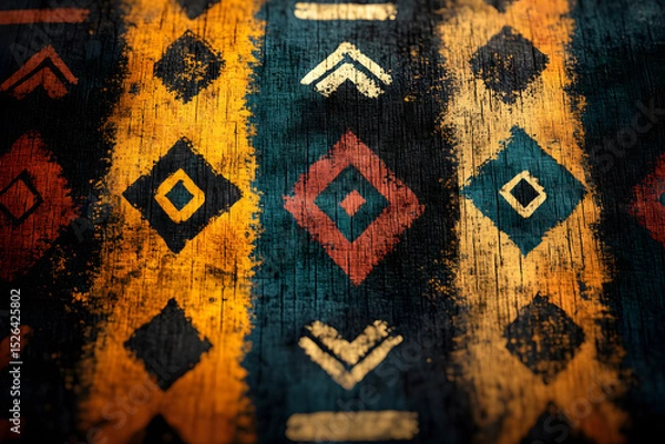 Obraz African tribal pattern art creativity scoreboard.