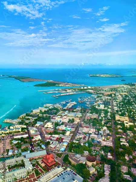 Fototapeta Aerial view of Key West in Florida