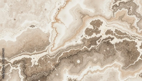 Fototapeta Detailed abstract earthy marble. Warm browns, creams, and whites create natural flowing lines