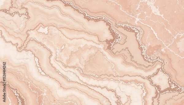 Fototapeta Pale coral marble texture with flowing wavy patterns in light and dark shades; subtle, organic, and elegant
