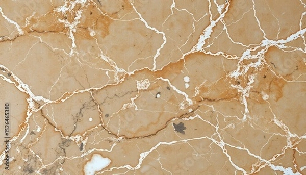 Fototapeta Warm brown marble slab with white veins creates a rich texture. Ideal for backgrounds or surface patterns