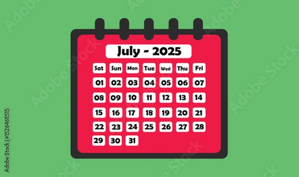 Obraz Editable calendar 