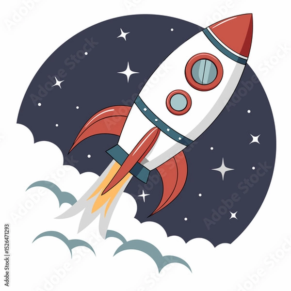 Obraz rocket in space