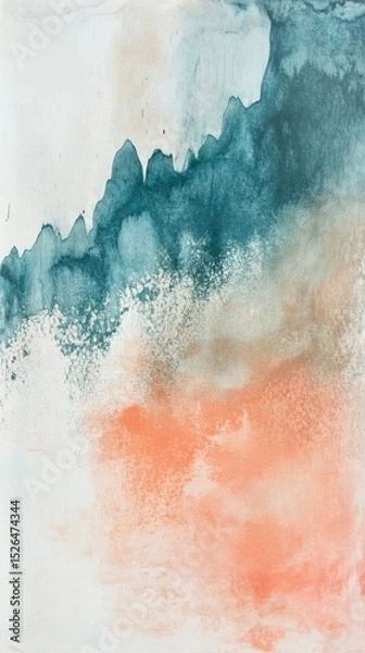 Obraz Abstract painting in serene indoor studio during daytime