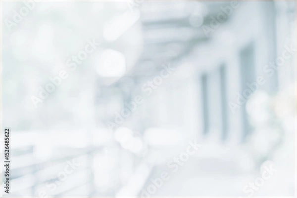 Fototapeta Abstract blur background from hospital and clinic interior, For create background or design key visual layout