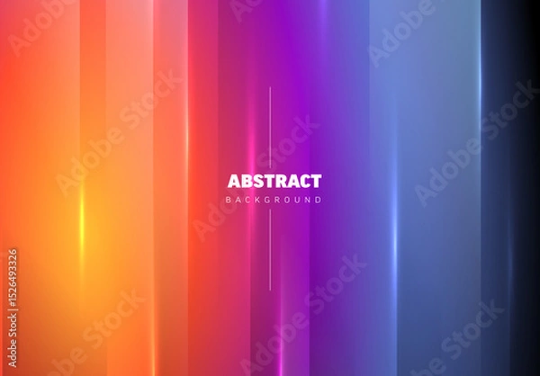 Fototapeta Abstract Background with Vivid Colors and Vertical Light Streaks