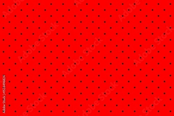 Fototapeta Background with red dotted texture. Polkadots pattern design for template, banner, wallpaper, textile, print, fabric, wrapping paper, card, packaging, etc. 