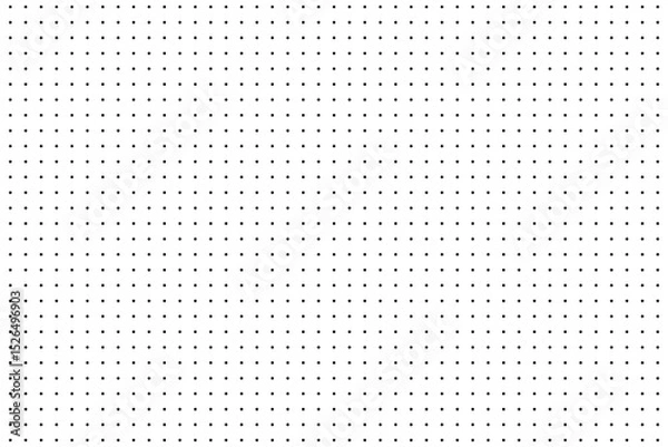 Fototapeta Dotted graph paper with grid. Polka dot pattern. Geometric dots seamless texture design for cover, wrapping, wallpaper, decor, paper, print, textile, card, etc.