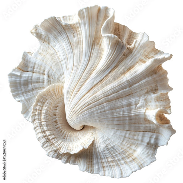 Obraz Elegant studio shot capturing the exquisite details of a pristine seashell