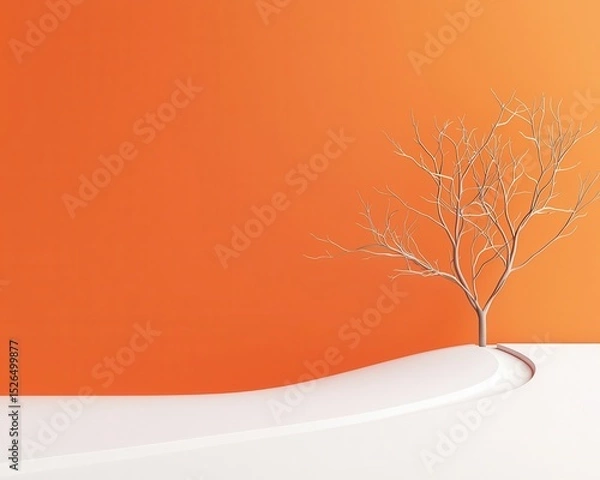 Fototapeta Abstract path branching into work journey and personal growth path