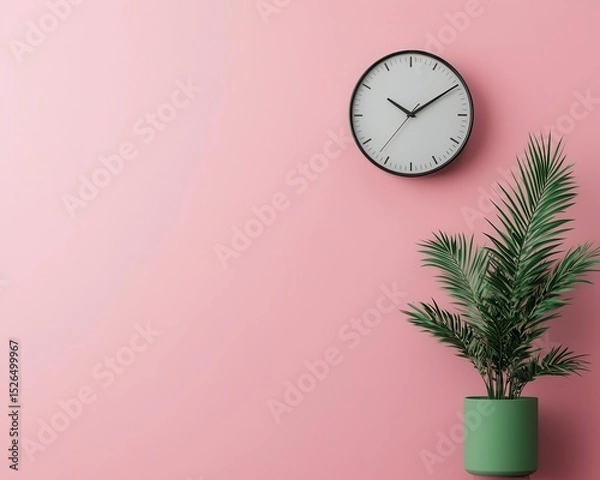 Fototapeta Clean UI showing equal time blocks for tasks and selfcare