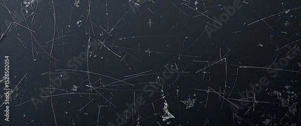 Fototapeta Abstract Black and White Geometric Pattern with Dynamic Lines, Dots and Splatter Texture - Modern Minimalist Artistic Design Background
