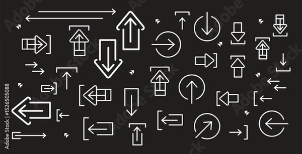 Fototapeta Arrow And Cursor Icons