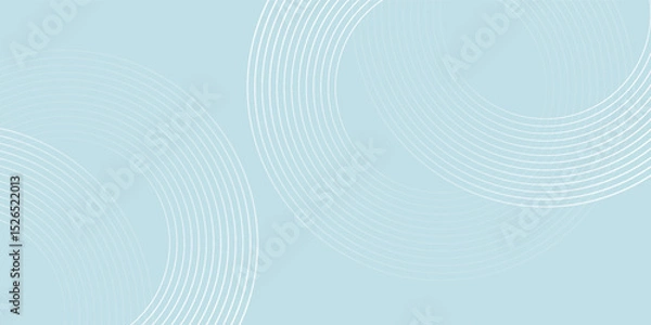Fototapeta Modern abstract background. Glossy white gradient circle lines. Minimal geometric pattern. Simple graphic elements. Futuristic concept. Suitable for cover, poster, banner