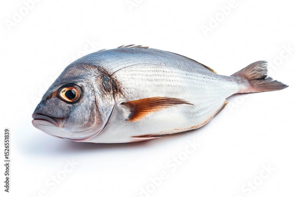 Obraz Raw fresh fish dorado isolated on white background