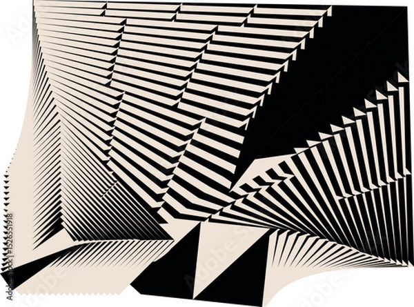 Obraz Основные RGB op art creative dynamic pattern, abstract modern background, vector design element