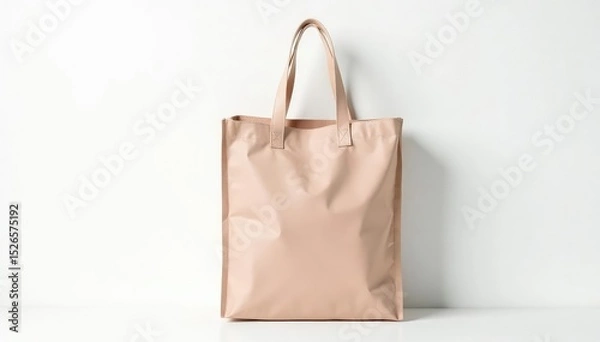 Obraz Stylish reusable shopping bag isolated on white background Perfect for eco-friendly, sustainable living and zero waste concepts , planet, bag, fashion