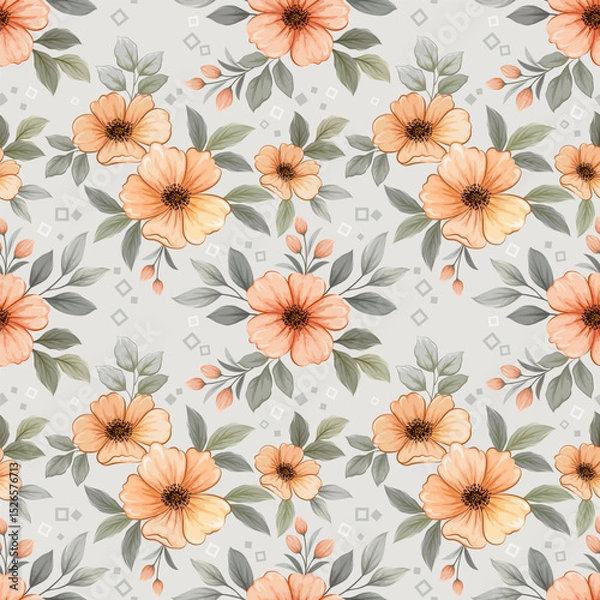 Fototapeta Flowers pattern1511