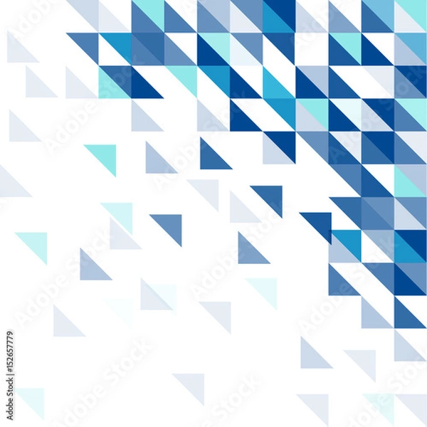 Obraz Abstract, vector, modern geometric blue background.