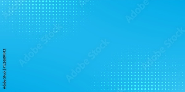 Fototapeta Halftone dots on blue background. Comic pop art style blank layout. Template design for comic book, presentation, sale or web banner. Eps 10